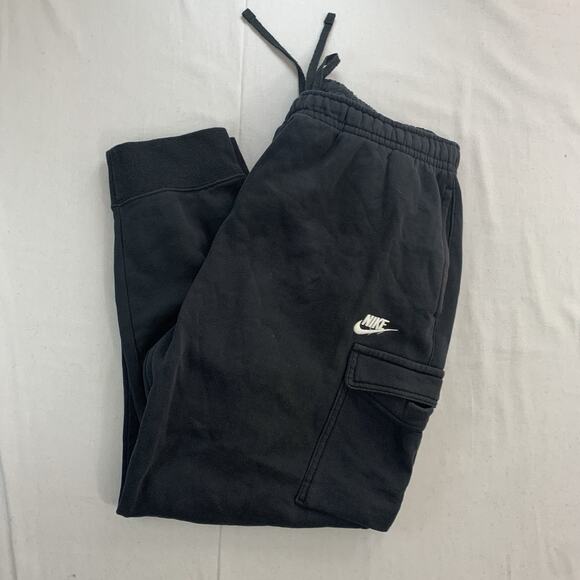 Nike Sweatpants Mens Size 2XL Black Joggers Fleece Athletic Pants Logo - Picture 1 of 8